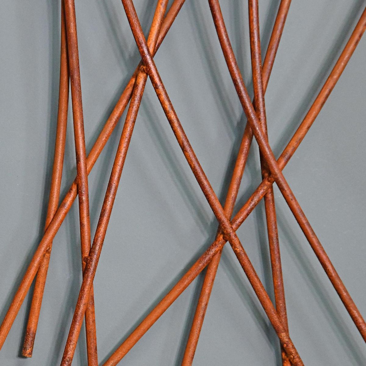 Rustic Finish on the Poppy Blossoms Decorative Wall Art