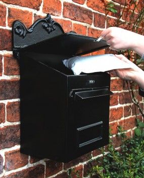 Black Goldhay Secure Post and Parcel Box