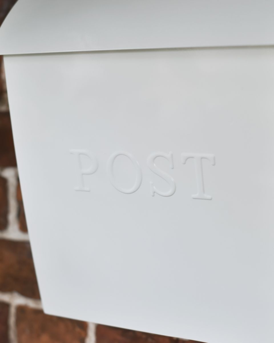 Post Motif On The Modern Wall Mounted Post Box Post Motif On The Modern Wall Mounted Post Box