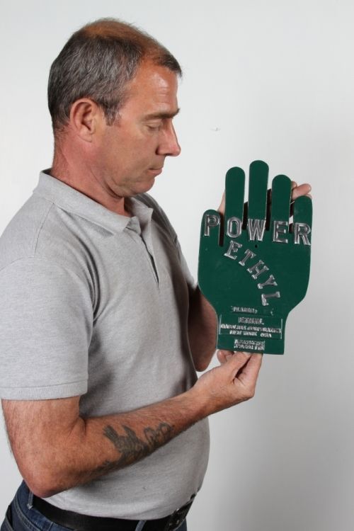 Power ethyl car badge