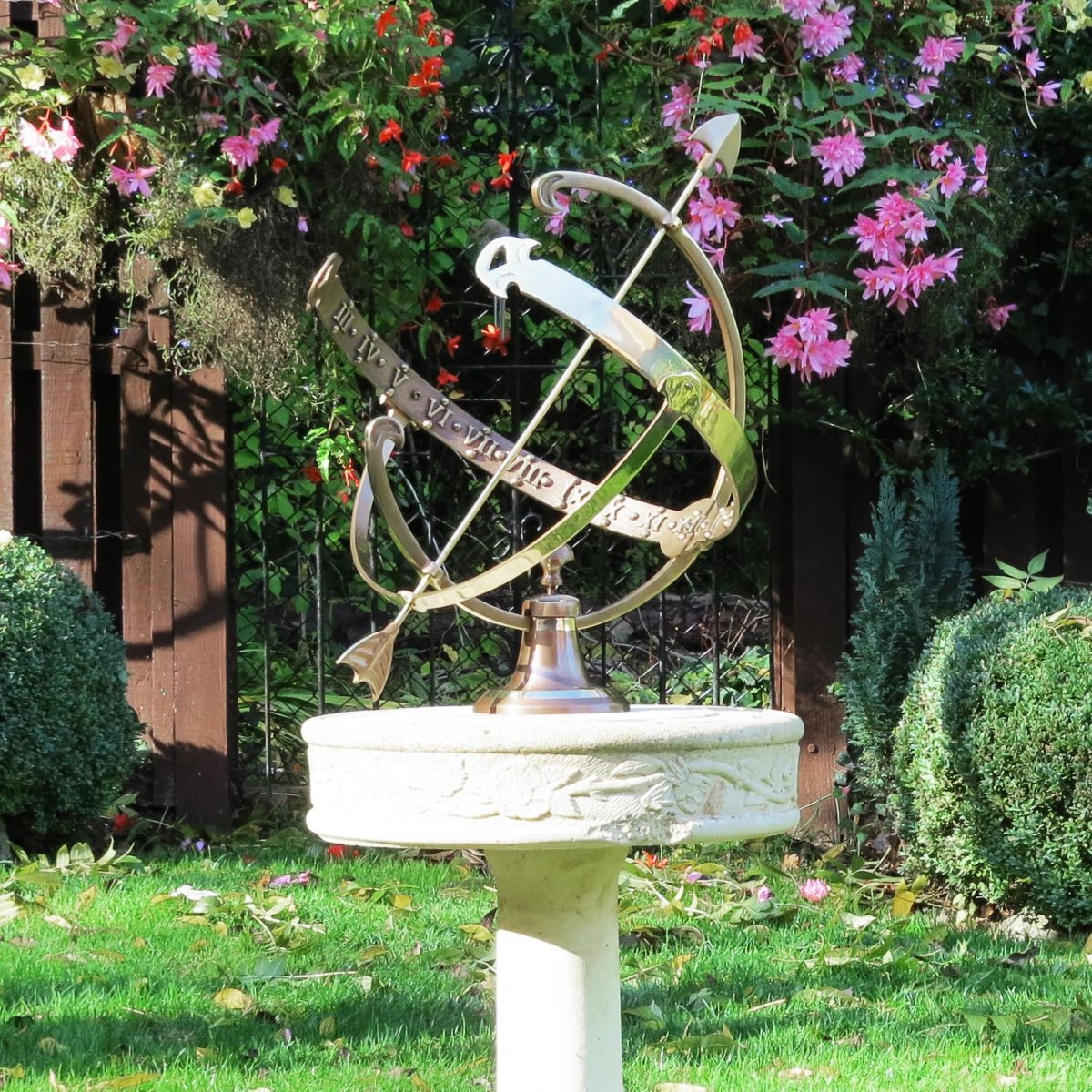 Customer Photo of the "Profatius" Armillary in Situ in the Garden