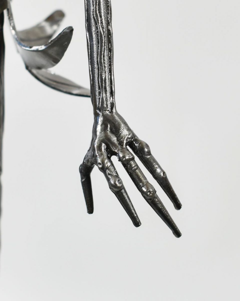 Close up of The Pumpkin King Sculpture lower hand Close up of The Pumpkin King Sculpture lower hand