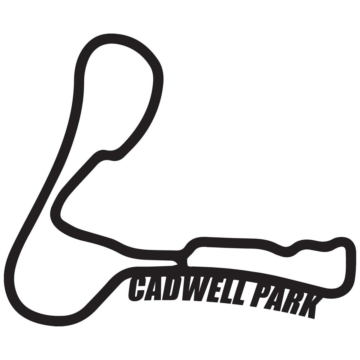 Cadwell Park Race Track Finished in Black