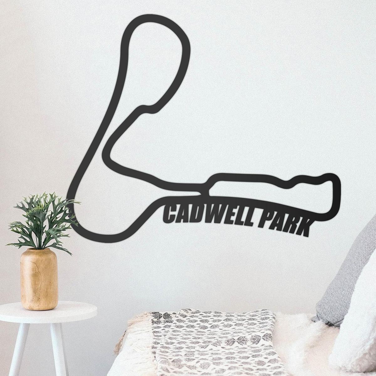 Cadwell Park Race Track Wall Art in Situ