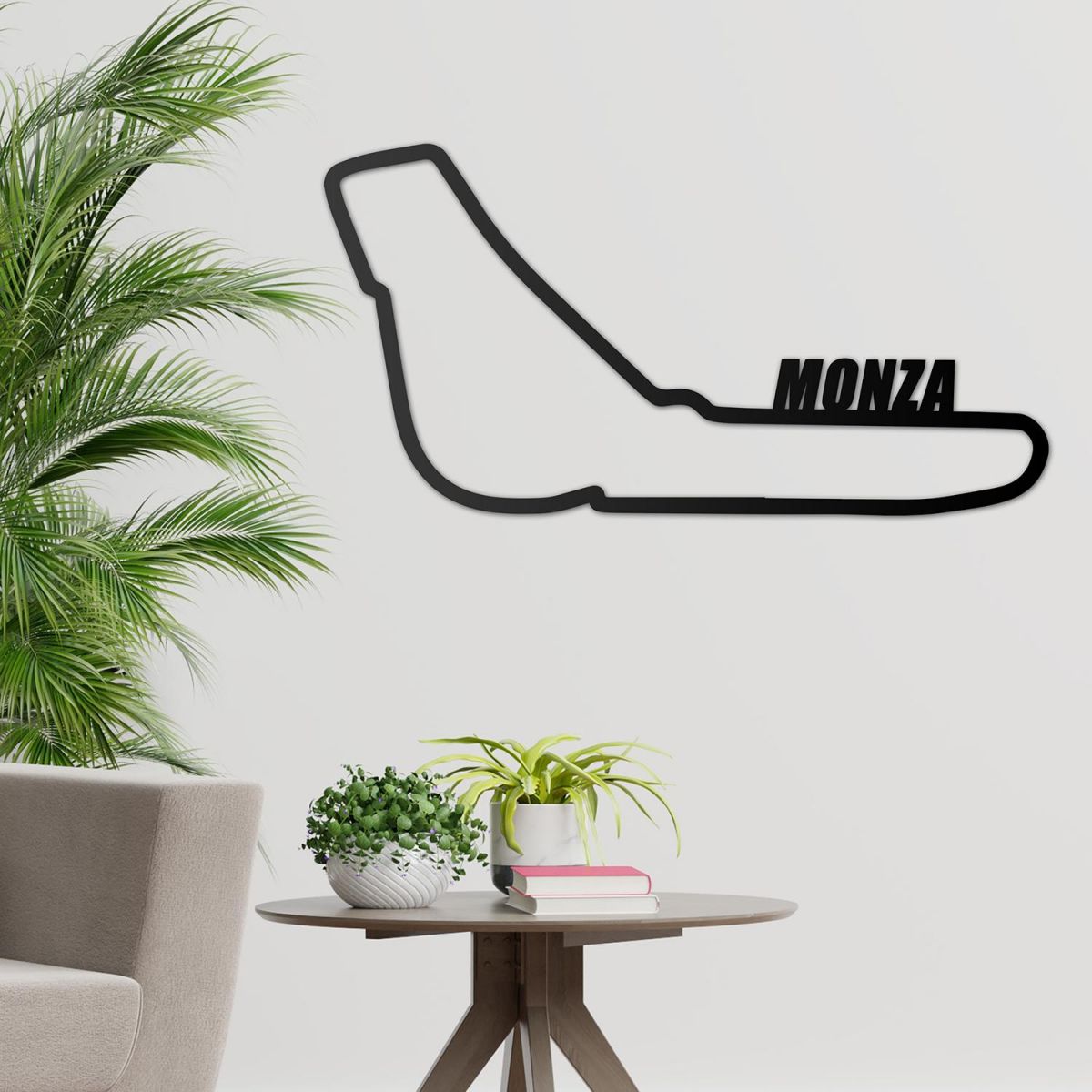 Monza Race Track Wall Art Created From Steel