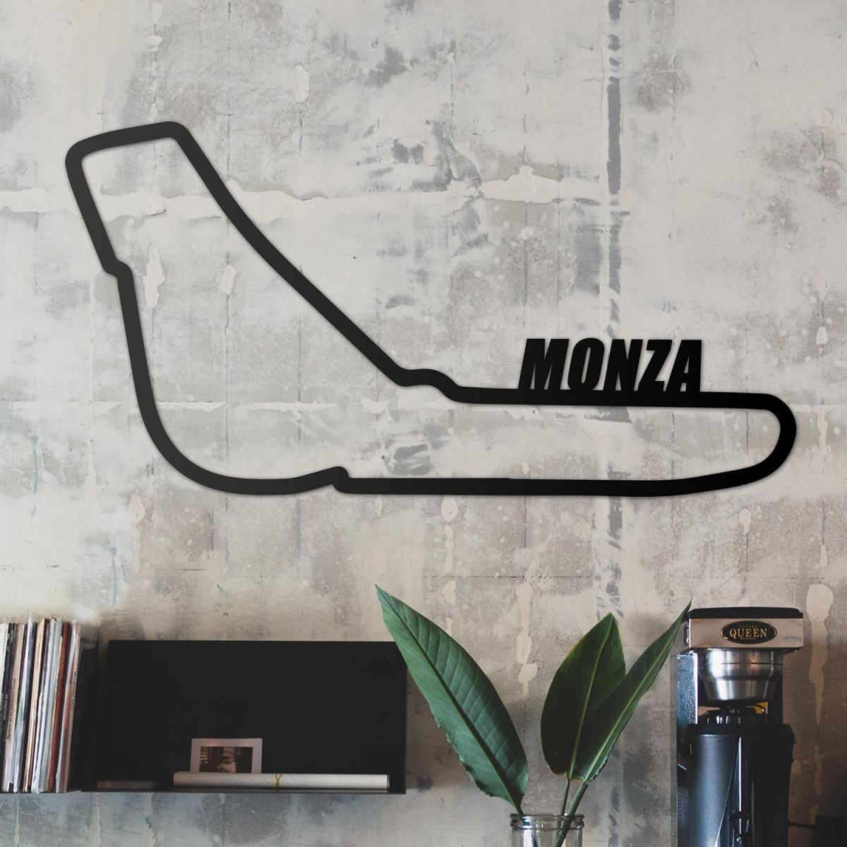 Monza Race Track Wall Art in the Living Room