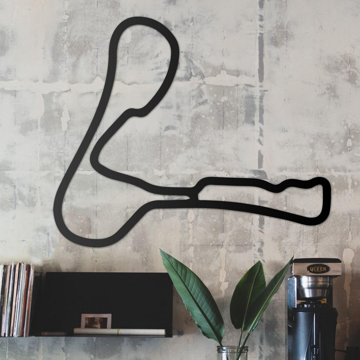 Cadwell Motor Circuit Wall Art in Situ  Cadwell Motor Circuit Wall Art in Situ