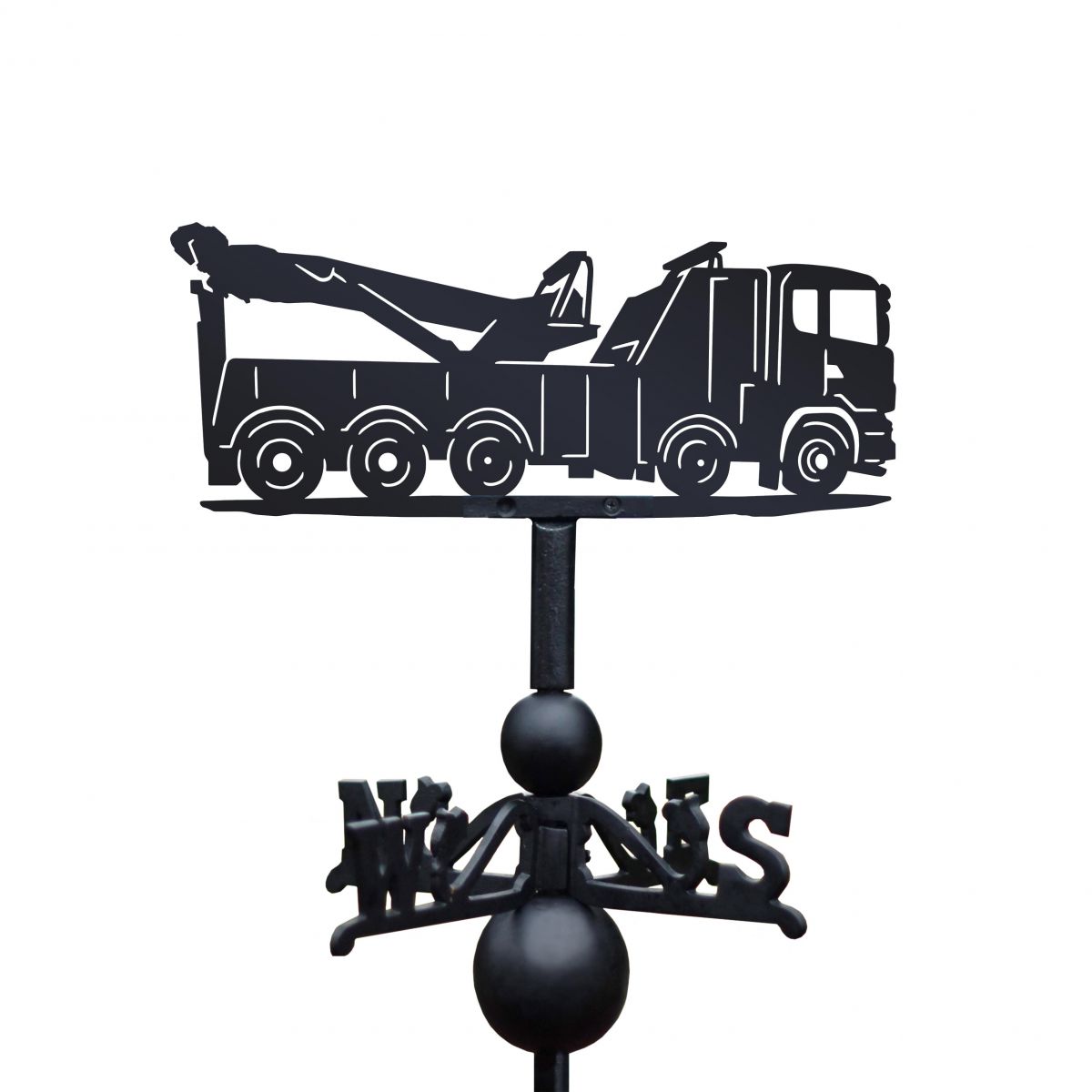 Recovery Truck Weathervane in Black