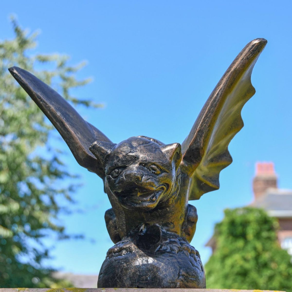 Recycled Cast Aluminium Bronze "Cerberus" Gargoyle Sculpture