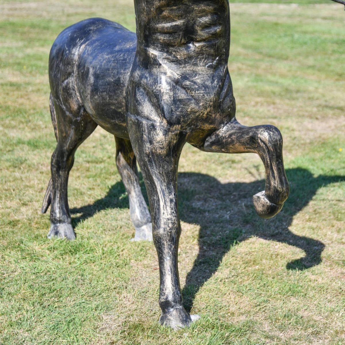 Close-Up of Hooves on Centaur Sculpture