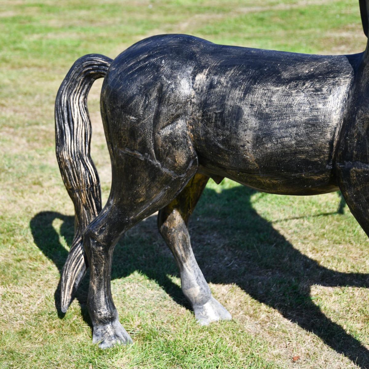 Close-Up of Horse Tail on Centaur Sculpture