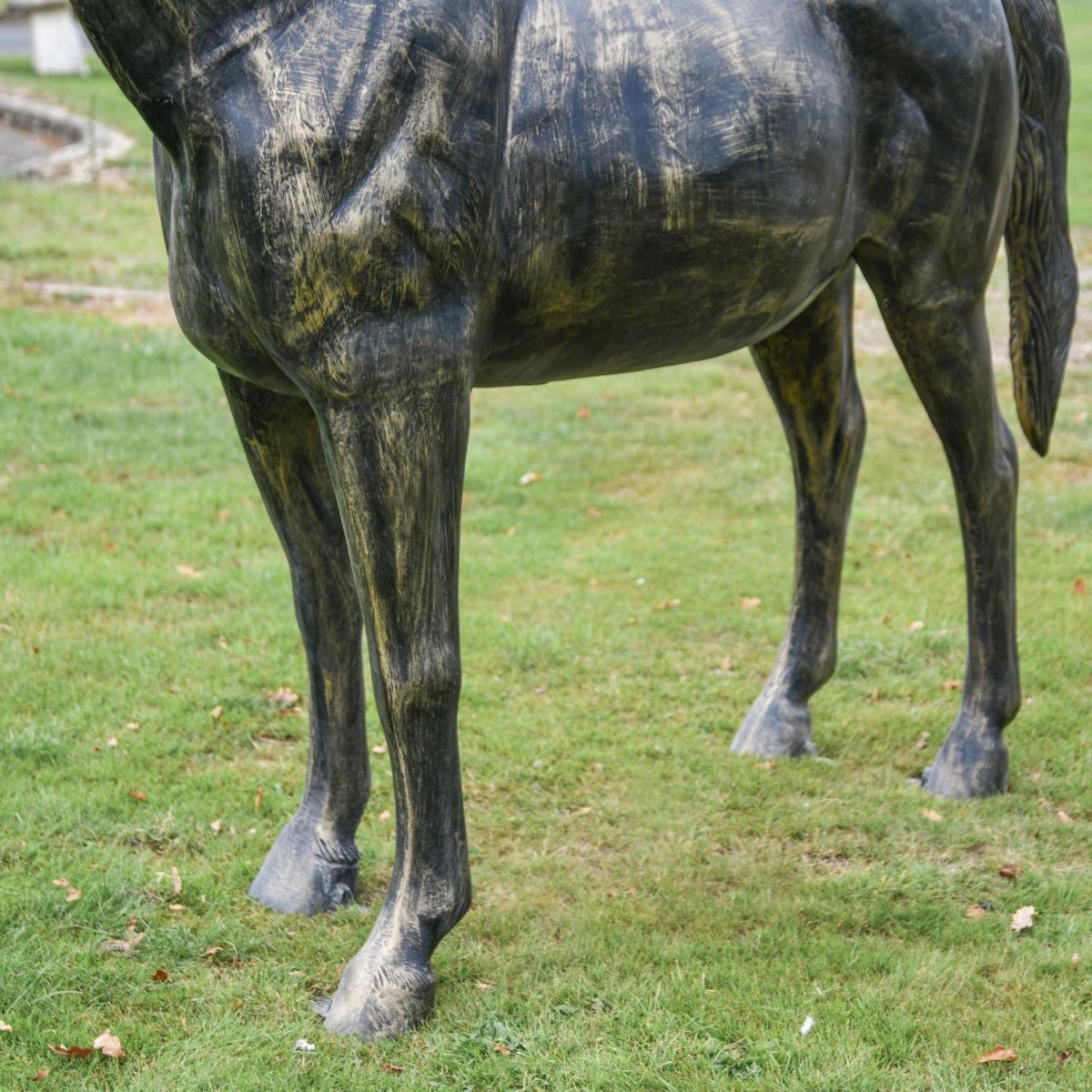 Close-Up of Horse Sculpture