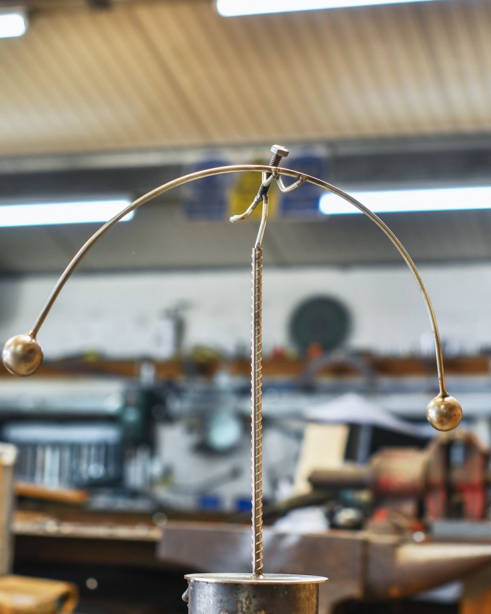 Recycled Metal Balancing Sculpture Recycled Metal Balancing Sculpture
