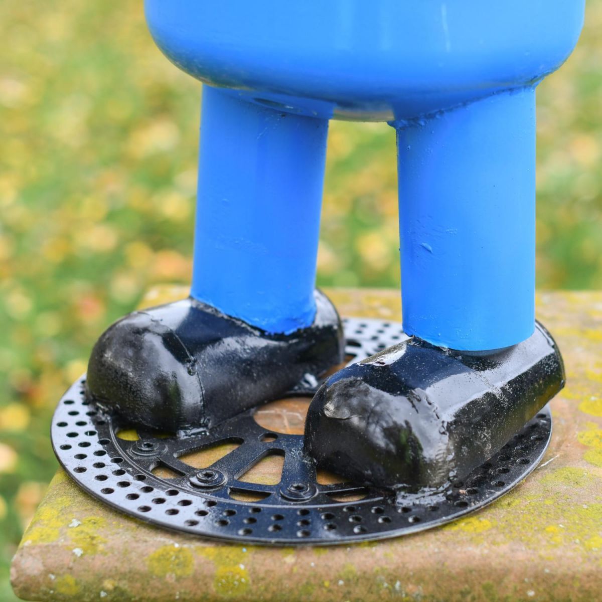 Close-Up of Freestanding Base on Henchman Sculpture Close-Up of Freestanding Base on Henchman Sculpture