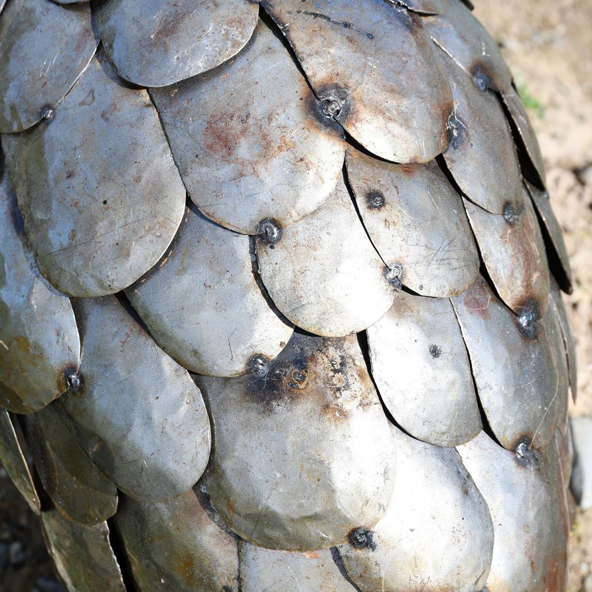 Close-up of the Detail on the Back of the Pangolin