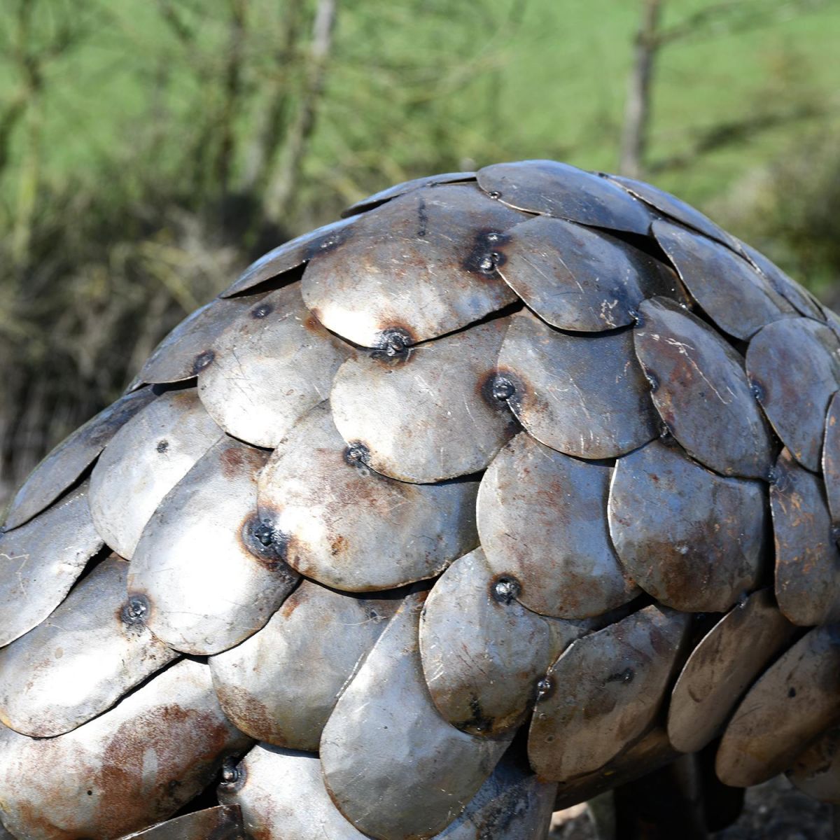 Close-up of the Recycled Metal Finish