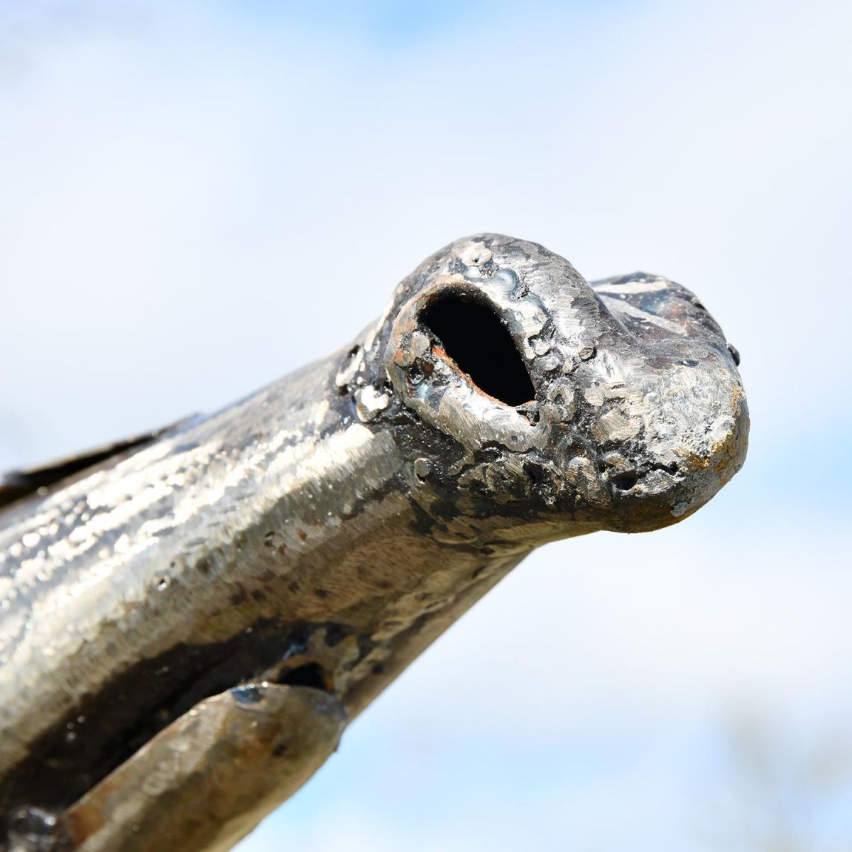 Close-up of the Recycled Metal Finish