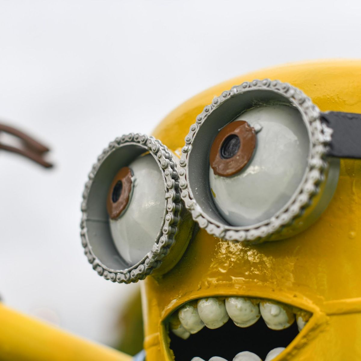 Close-Up of Facial Expression on Working Henchman Sculpture Close-Up of Facial Expression on Working Henchman Sculpture