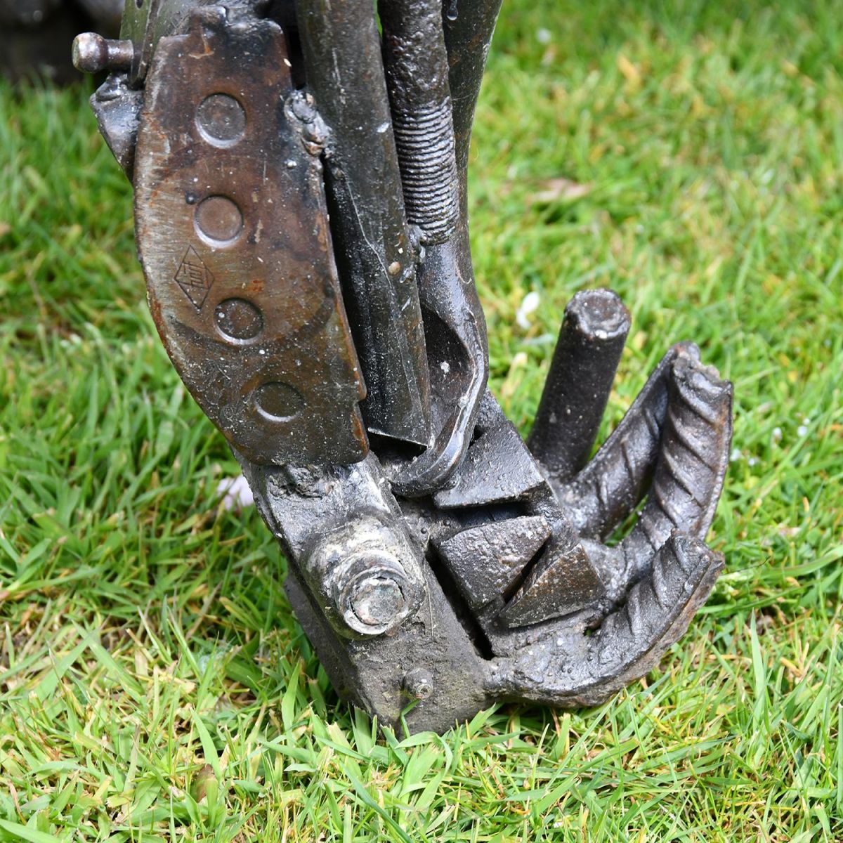 Close-up of the Feet of the Gorilla Sculpture
