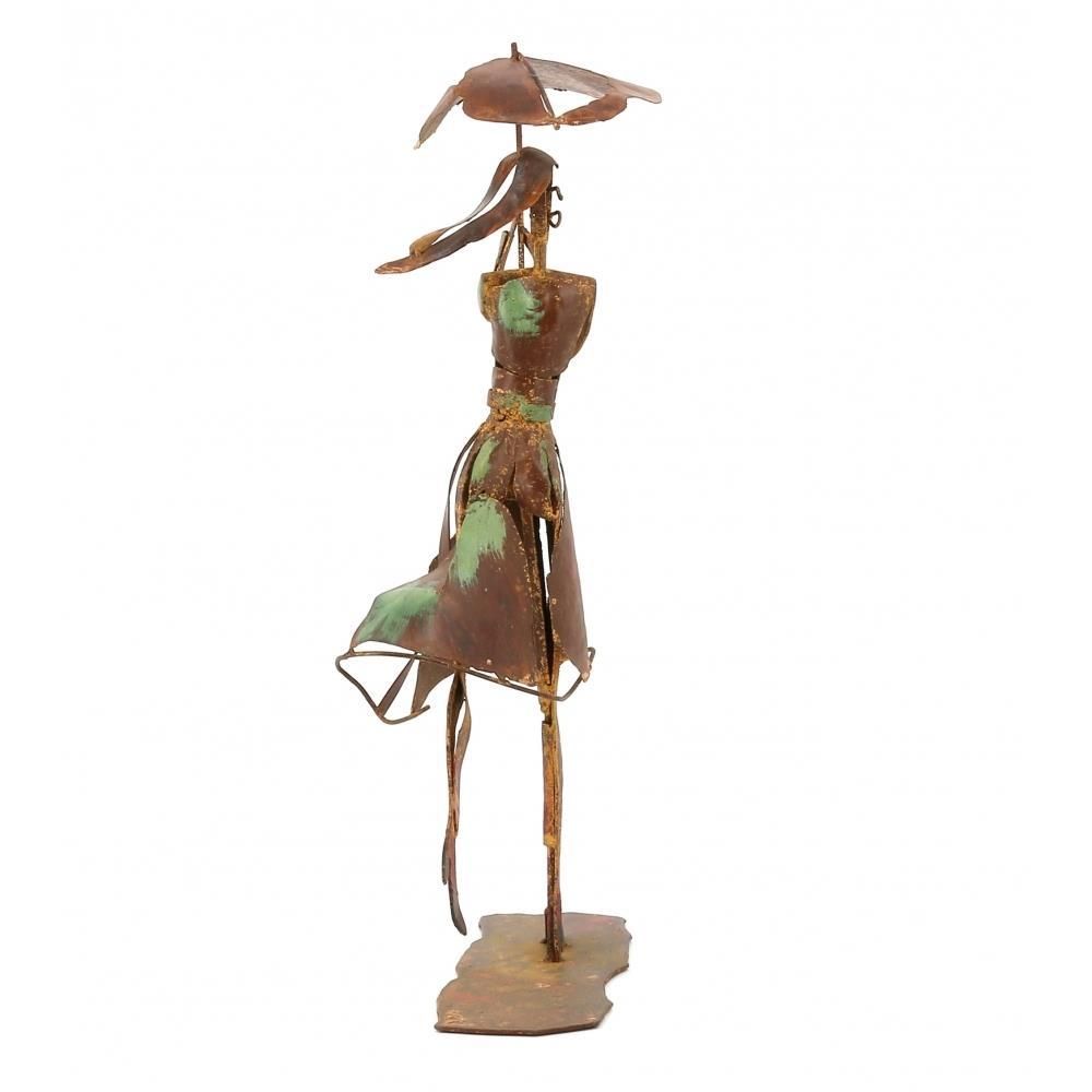 View of the Back of the Woman With Umbrella Ornament 