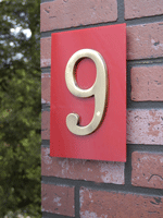 Suspended House Numbers Single Suspended House Numbers Single