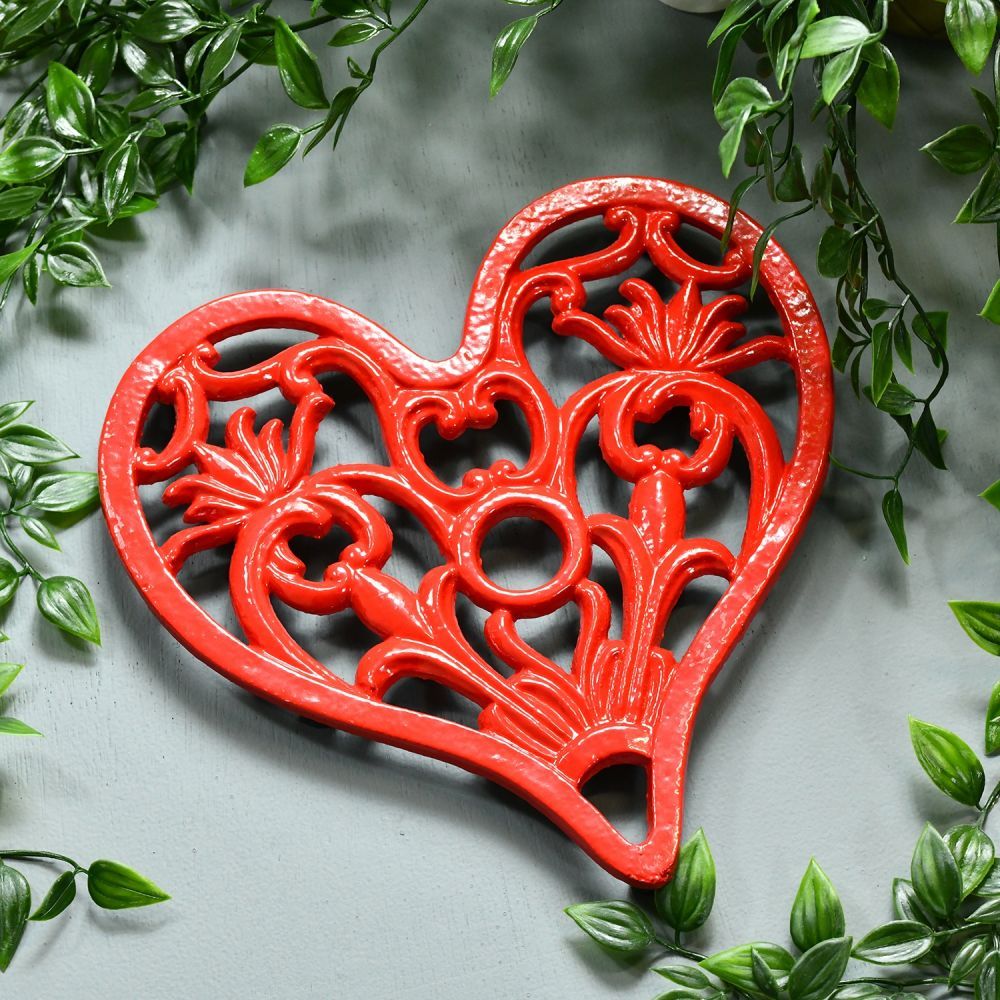 Trivet - Heavy Duty V3 Heart - Red