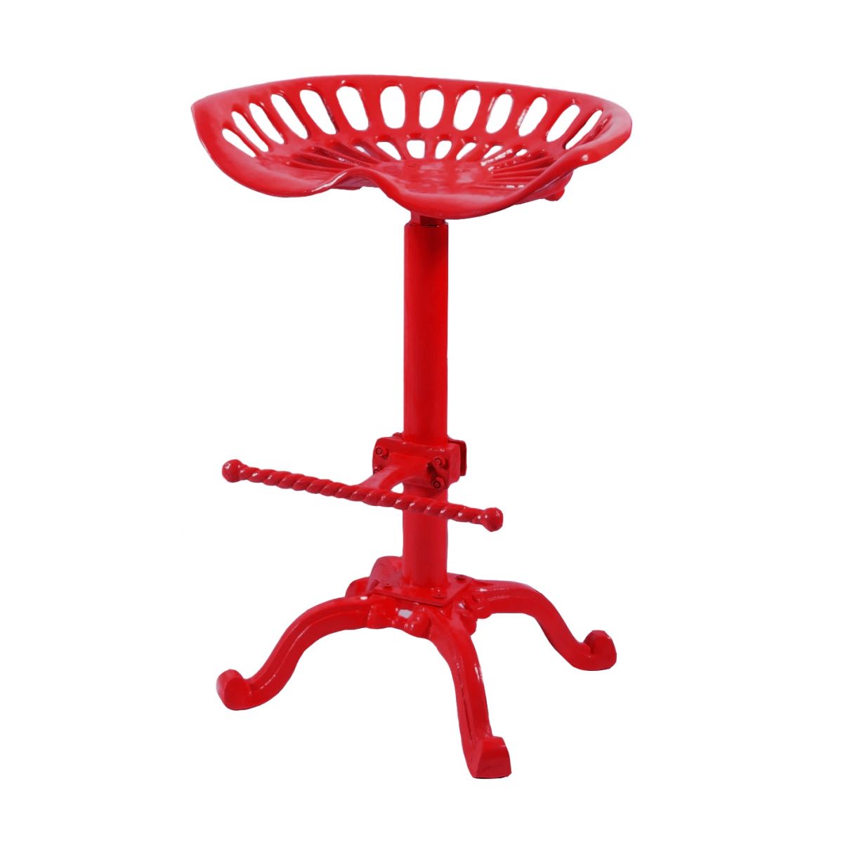 Red Iron Tractor Seat
