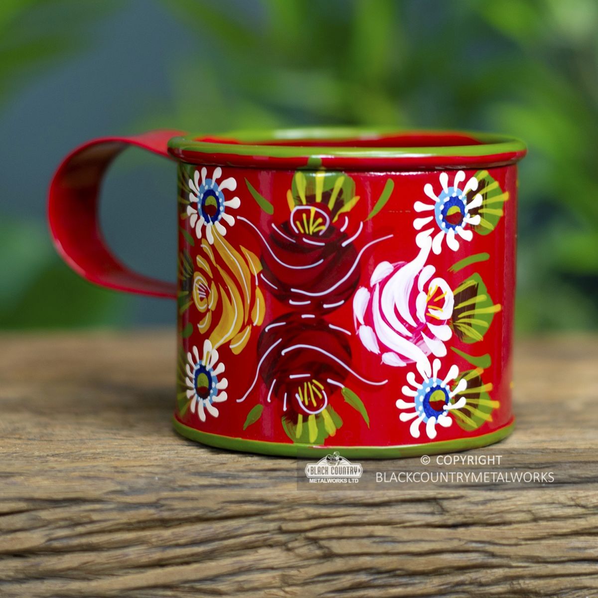Red Buckby Narrowboat Style Mug Red Buckby Narrowboat Style Mug