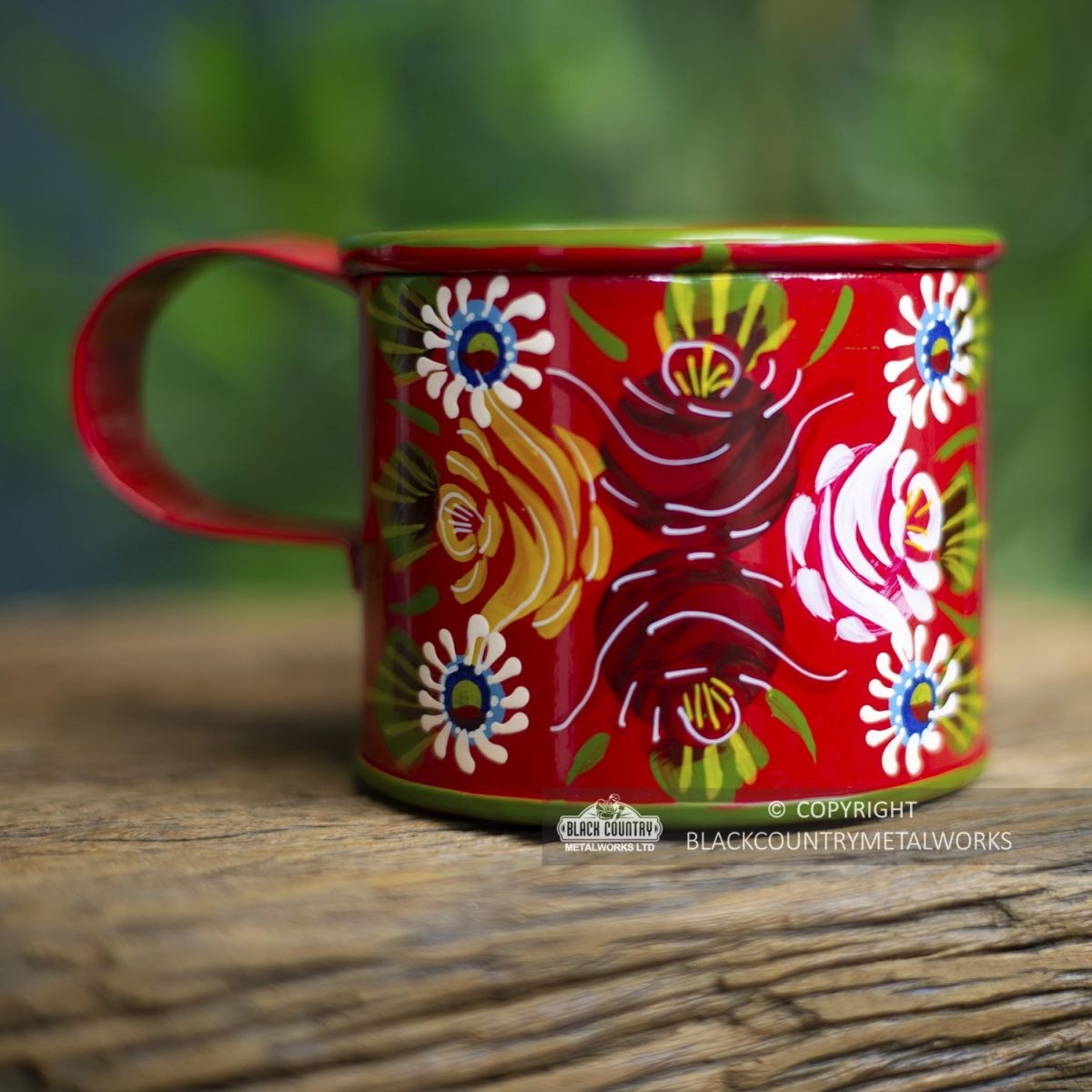 Hand Painted Roses on the Mug Hand Painted Roses on the Mug