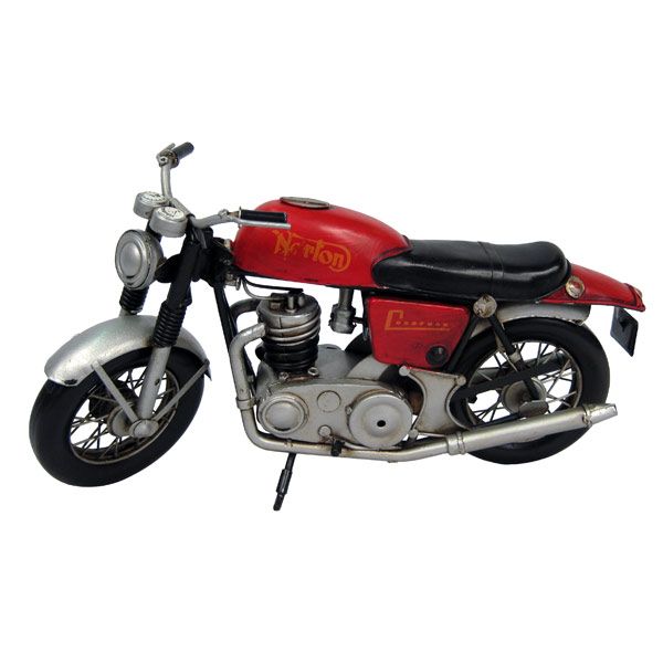 Red Norton Scale Model Motorcycle Red Norton Scale Model Motorcycle