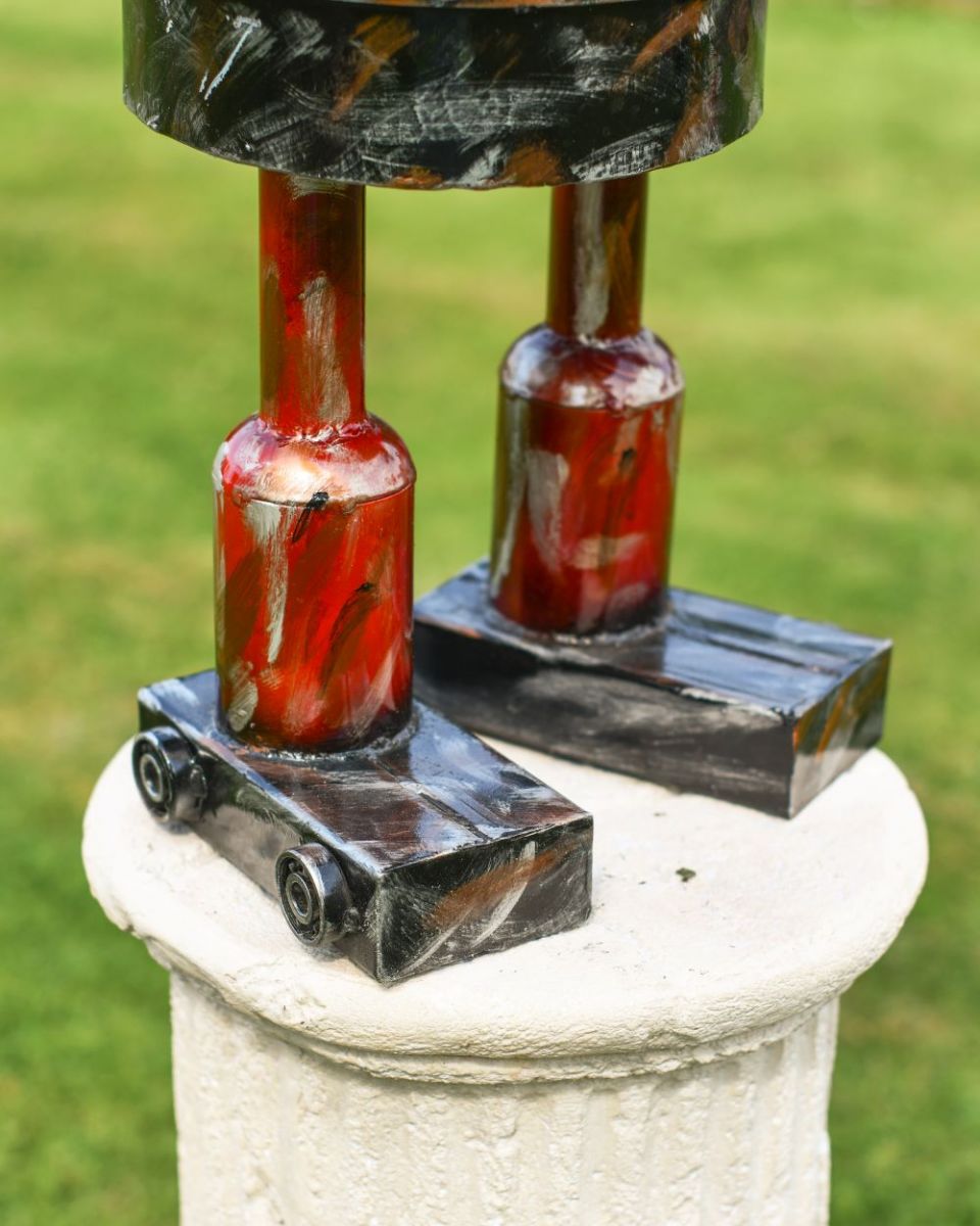 Close up of Red Robot Feet Close up of Red Robot Feet