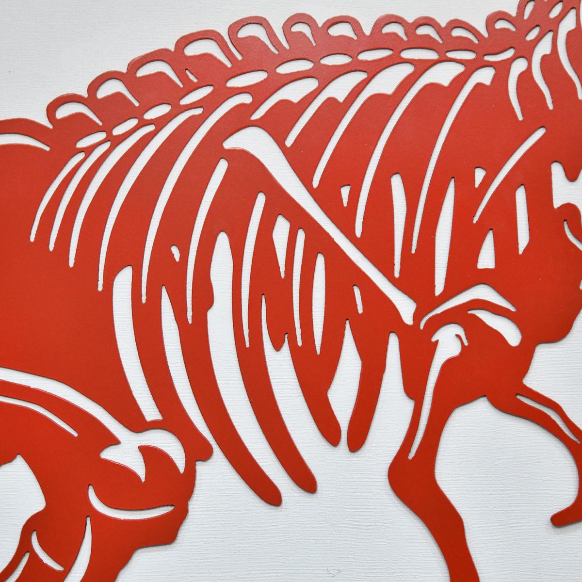 Close-up of the Rib Cage of the Red T-Rex Wall Art