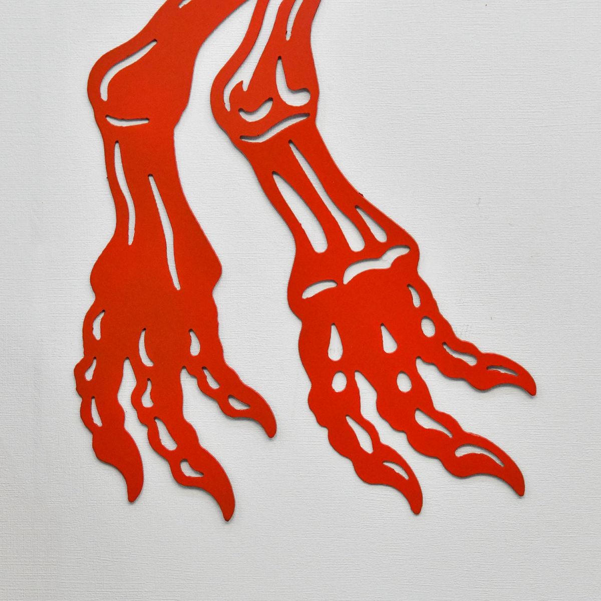 Feet on the Red T-Rex Wall Art