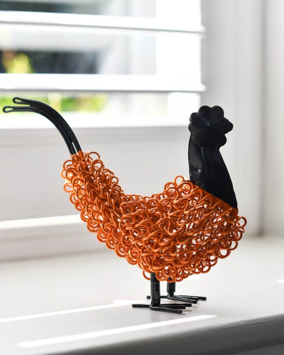 Reggie the Recycled Scrap Metal Cockerel Art Sculpture Reggie the Recycled Scrap Metal Cockerel Art Sculpture