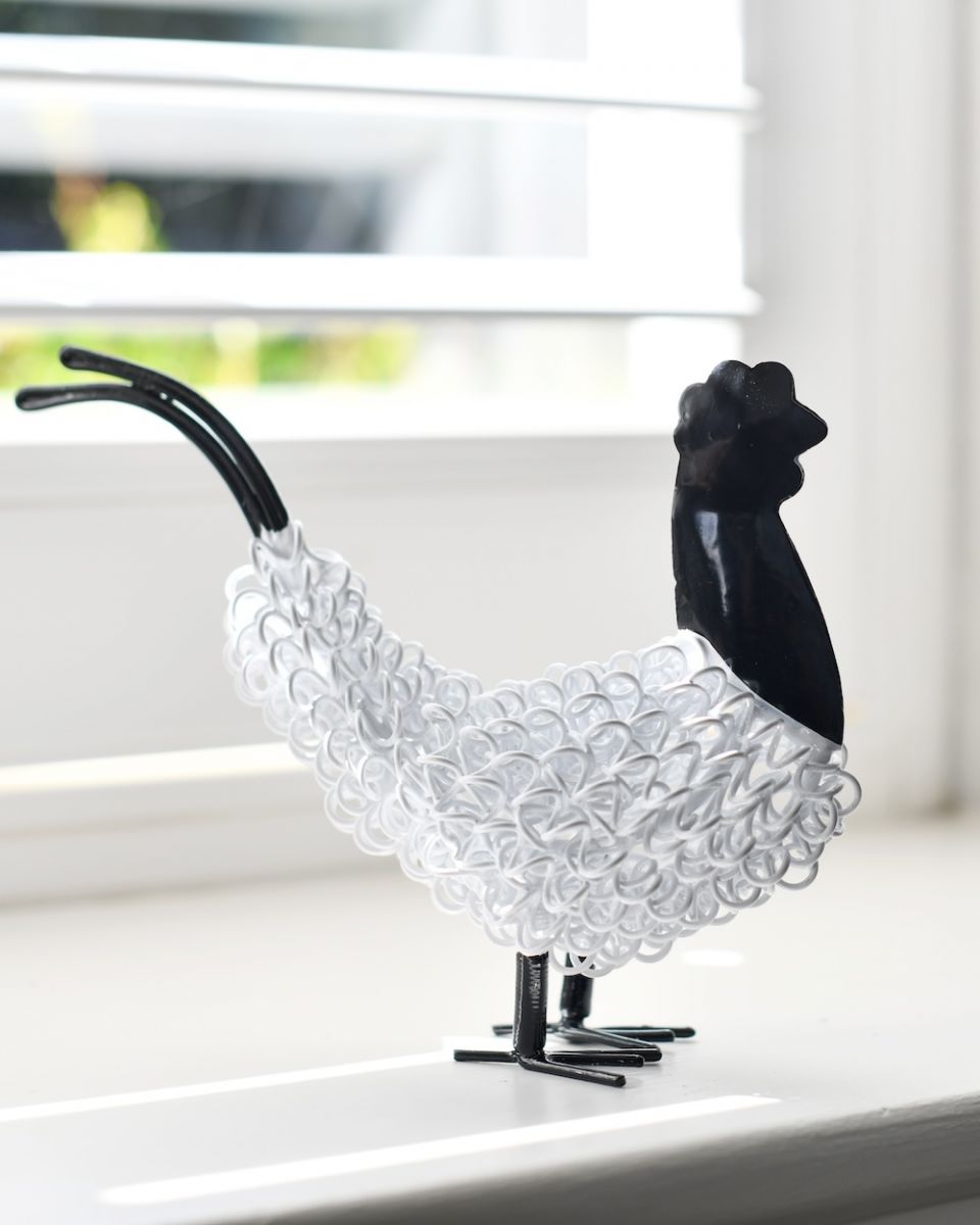 Reggie the Recycled Cockerel Sculpture