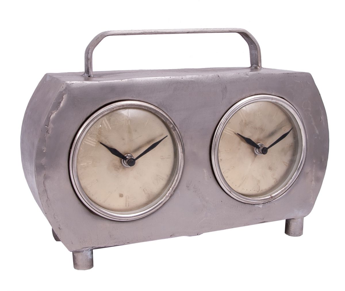 “Bradbourne Avenue” Retro Two Time Zone Desk Clock