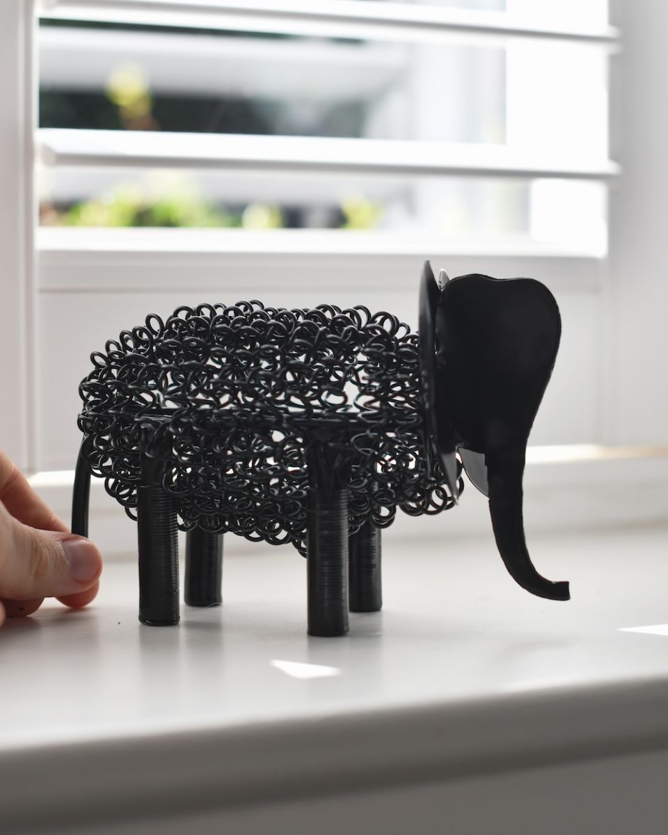 Scale image of scrap metal art sculpture Scale image of scrap metal art sculpture