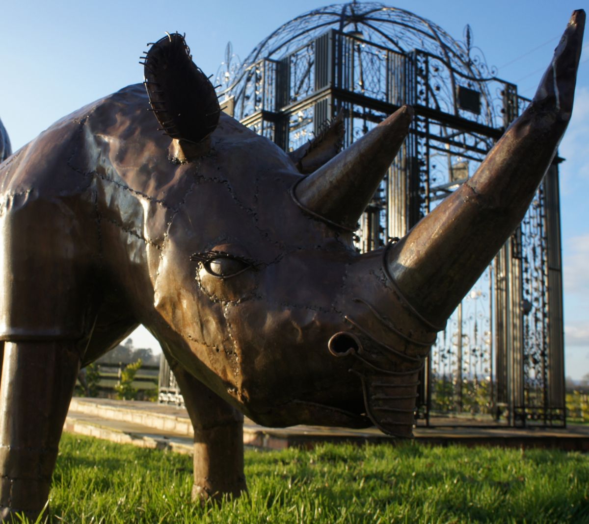 “Remy” Rhinoceros Garden Sculpture 