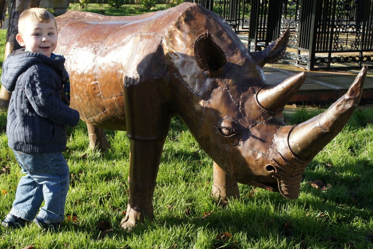 “Remy” Rhinoceros Garden Sculpture 