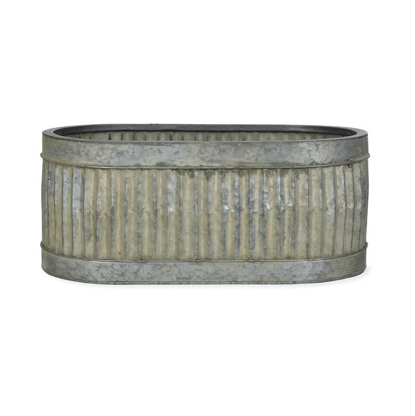Traditional Oval Planter in a Steel Finish