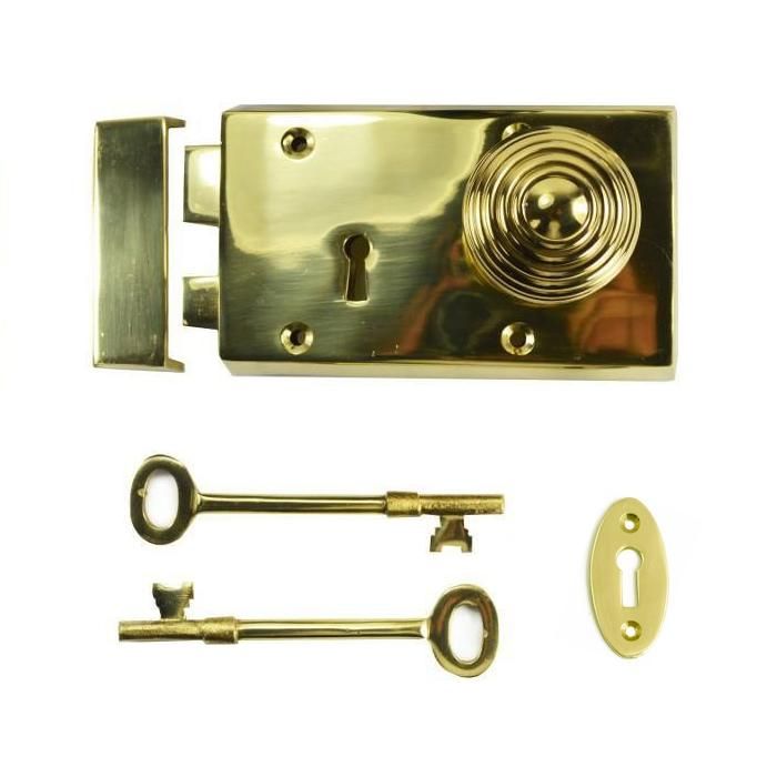 "Haythrop" Door Latch Set Finished in a Polished Brass 