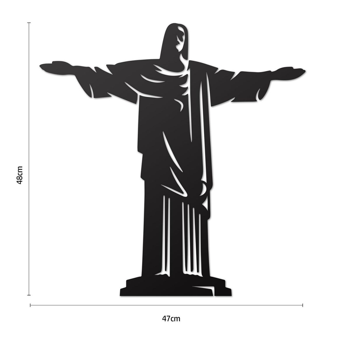 Rio De Janeiro "Christ Redeemer" Wall Art Dimensions  Rio De Janeiro "Christ Redeemer" Wall Art Dimensions