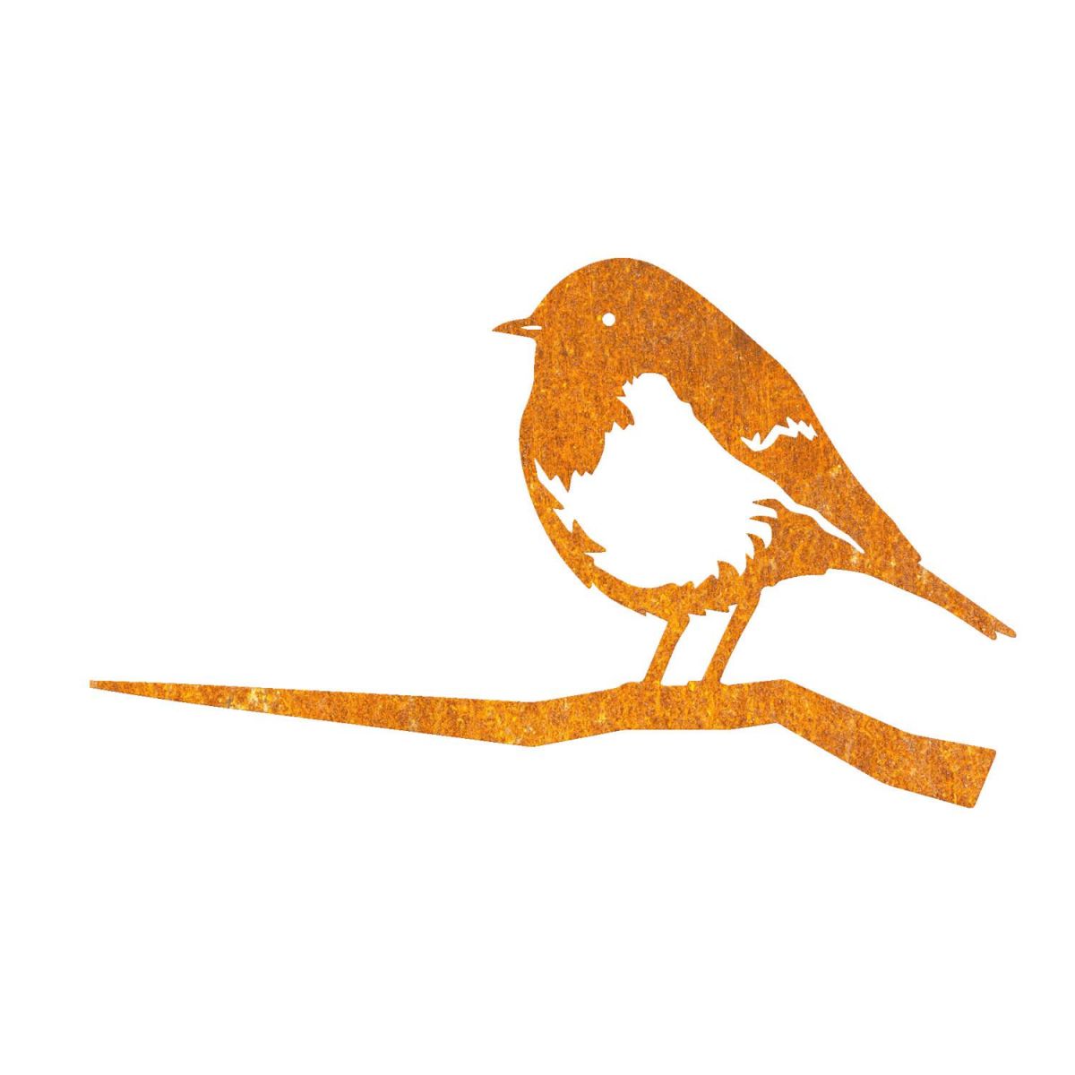 Rustic Robin Tree Spike on White Background