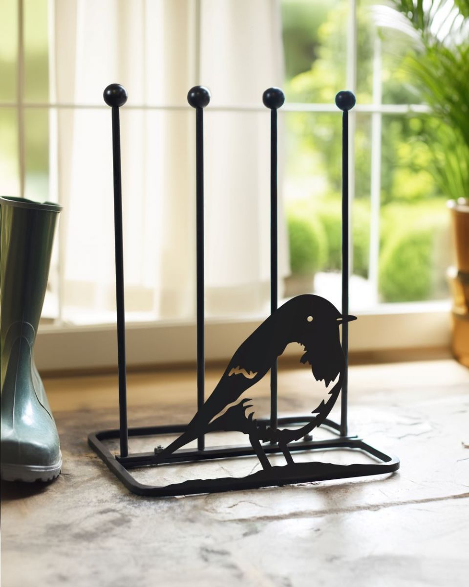 Robin Boot Rack by garden door