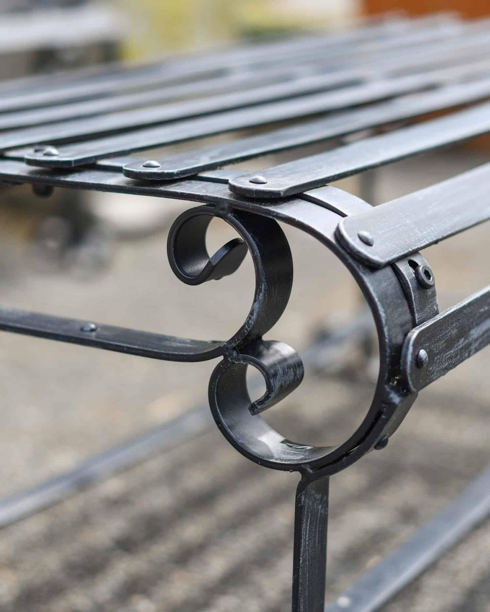 Close-Up of Black Powder Coated Finish