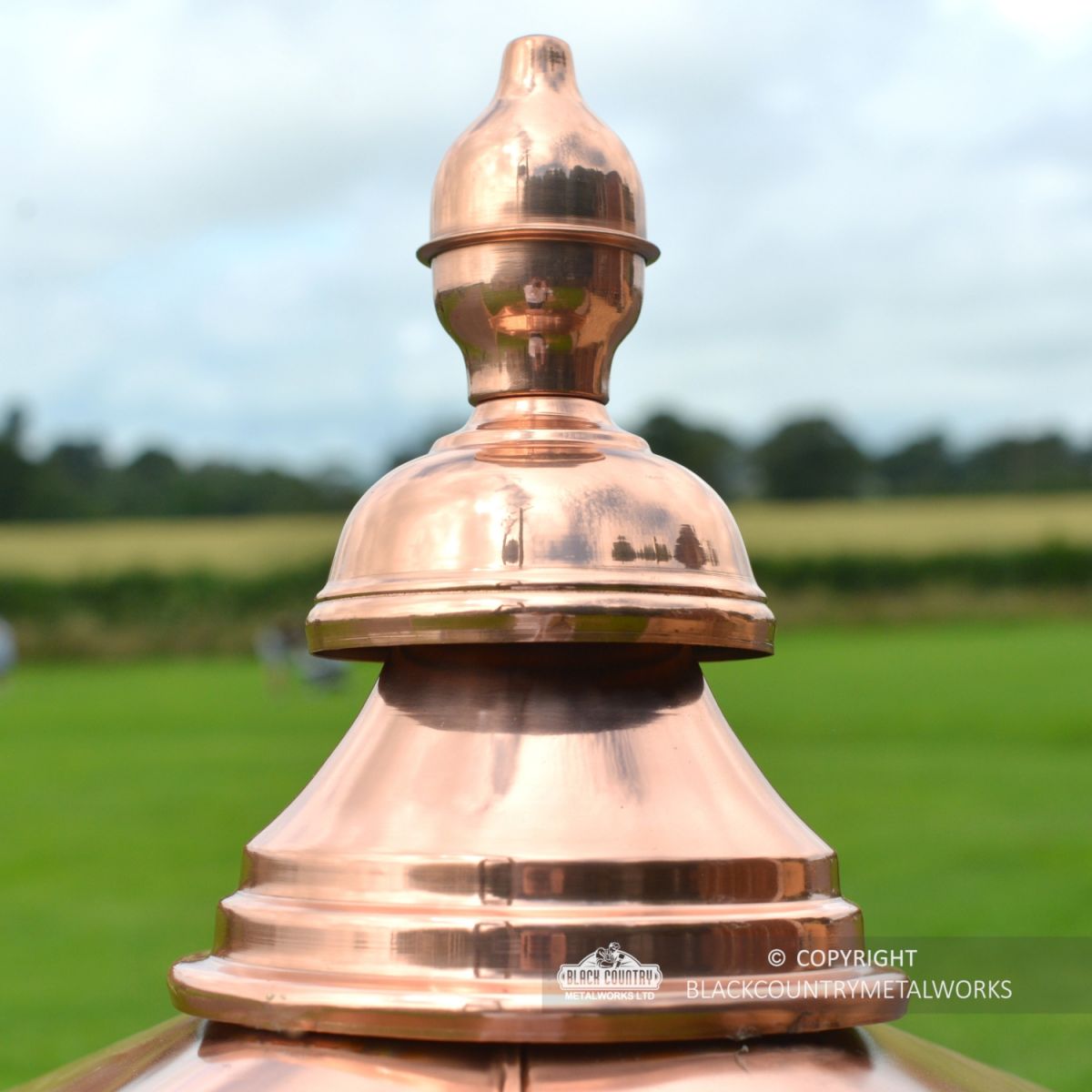 Close-up of the Finial on the Top of the Lantern"s Lid