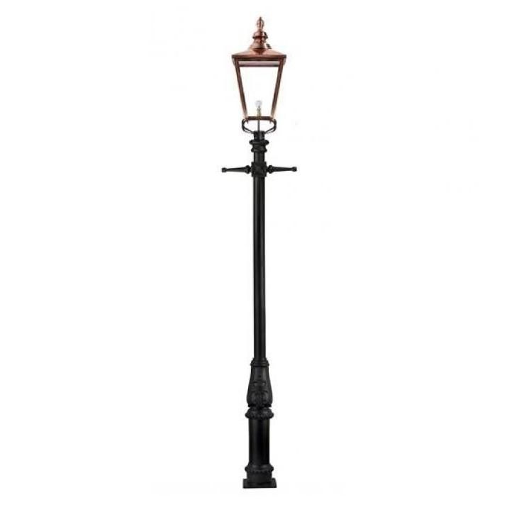 Rochester High Mast Column And Lantern with a Copper Lantern