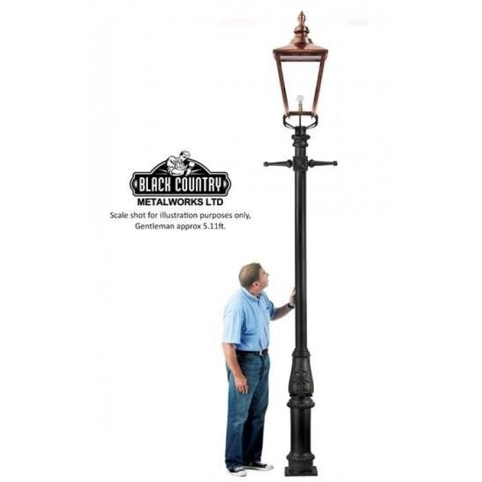 Rochester High Mast Column And Lantern to Scale