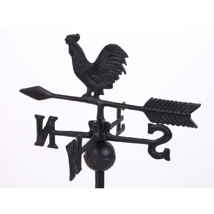 View of the Top of the "Rooster Ranch" Cast Iron Free Standing Weathervane