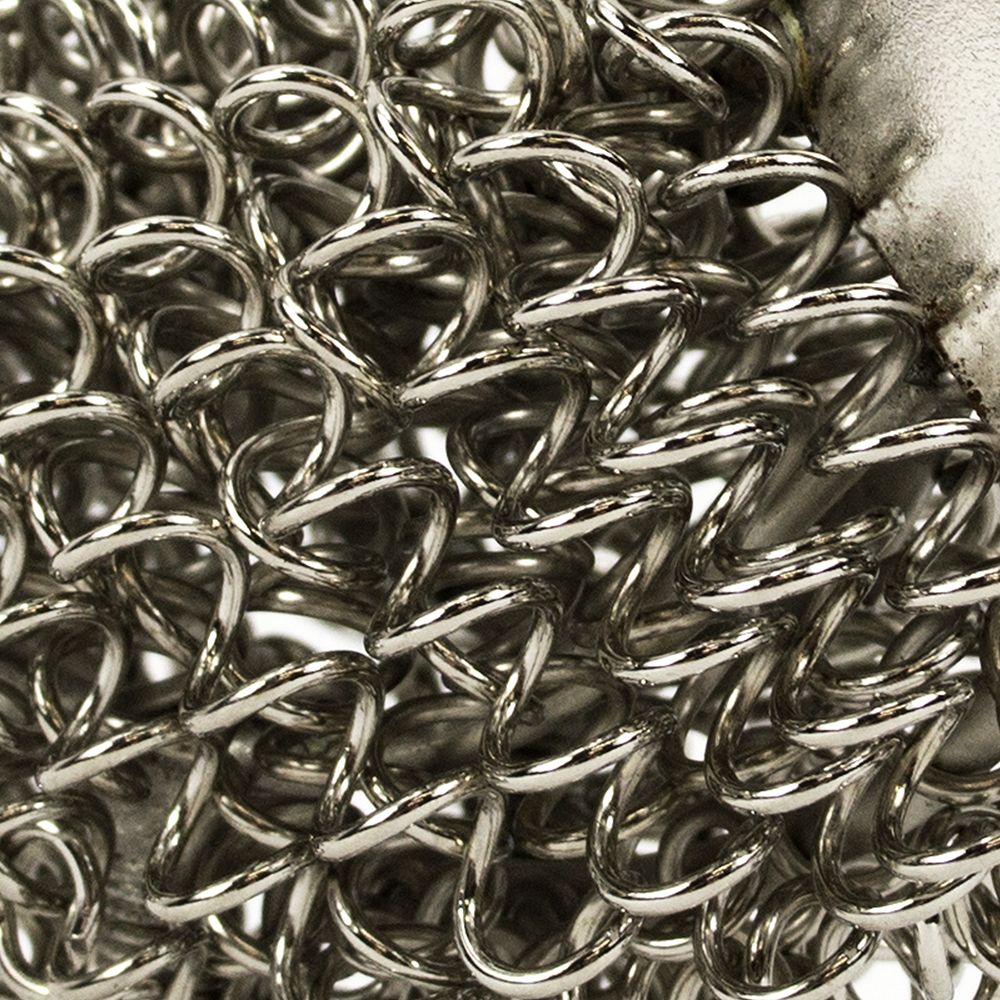 Extreme Close-Up of Silver Rooster Wire Sculpture